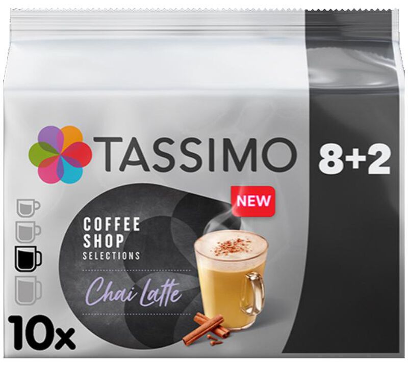 Tassimo pods Coffee Shop Chai Latte x 8 + 2 T-Discs image number 0