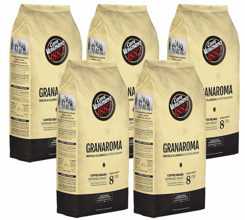 Caff&egrave; Vergnano - Caff&egrave; in grani per uso professionale - Gran Aroma 5 x 1 kg image number 0