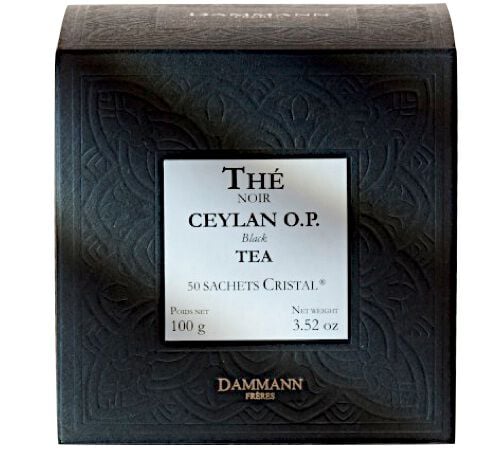 Dammann Fr&egrave;res Ceylon O.P. black tea - 50 Cristal&reg; sachets