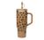 Qwetch Insulated Travel Water Bottle with Straw - Camel Leopard - 90 cl image
