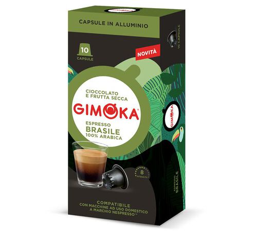 10 capsule compatibili Nespresso* Original Brasile &ndash; Gimoka