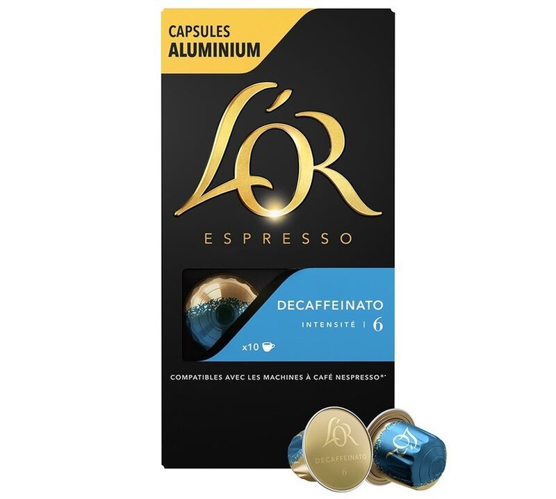 10 Nespresso* Original Compatible Capsules Decaffeinato &ndash; L'OR ESPRESSO image number 0