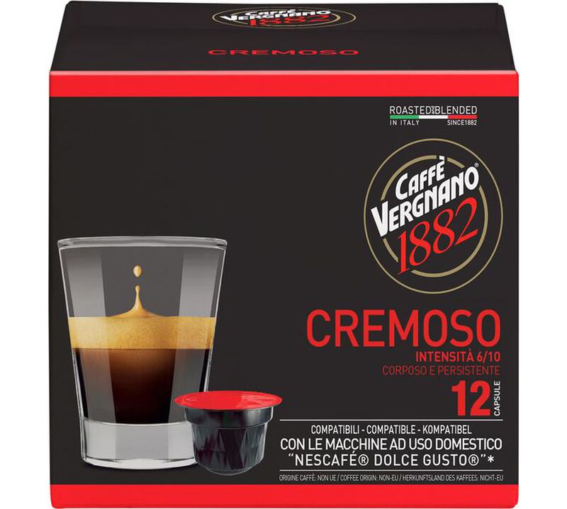 12 Nescaf&eacute;* Dolce Gusto* Compatible Pods Cremoso &ndash; CAFFE VERGNANO image number 0