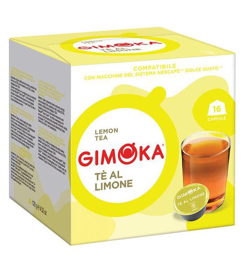 16 capsule compatibili Nescafe* Dolce Gusto* T&egrave; al Limone &ndash; Gimoka