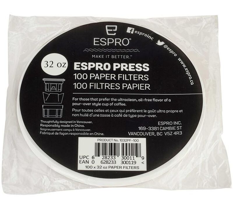 100 x paper filters discs for Espro P3 and P5 950 ml image number 0