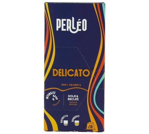 Perl&eacute;o Nespresso* Original Compatible Capsules Delicato x 10