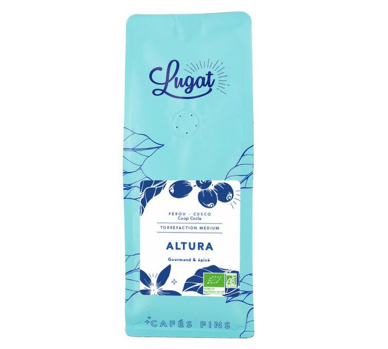Lugat - Caff&egrave; in grani - Altura Bio 250 g image number 0