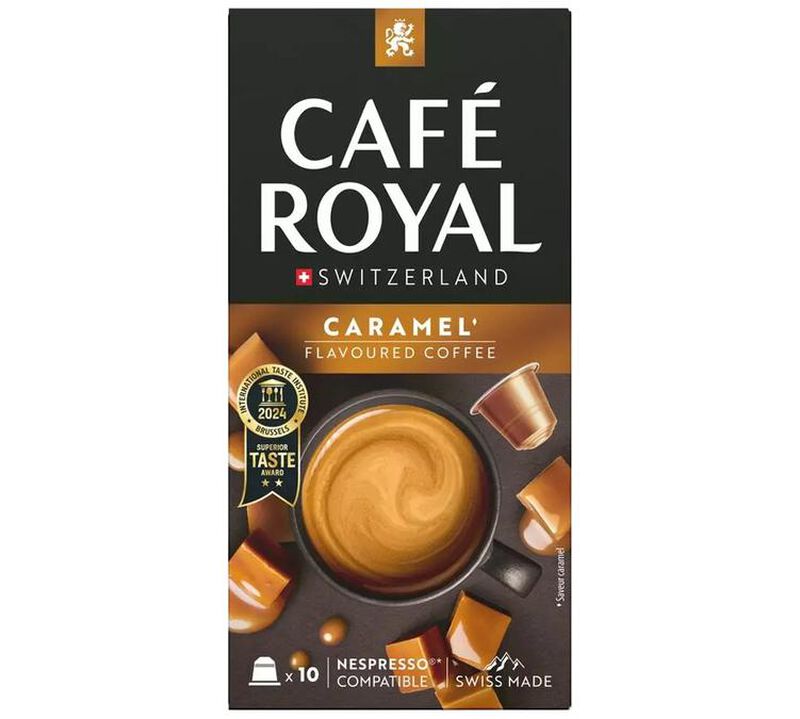 50 Nespresso* Original Compatible Capsules Caramel &ndash; CAFE ROYAL image number 1