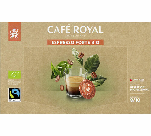 Caf&eacute; Royal Nespresso&reg; Professional Organic Espresso Forte Capsules x 50