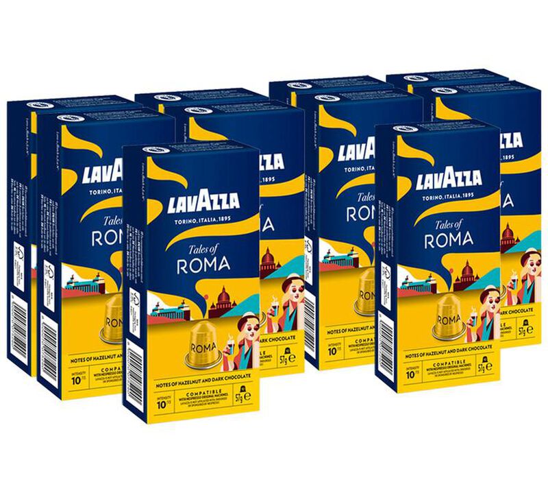 100 Nespresso* Original Compatible Capsules Tales Of Roma &ndash; LAVAZZA image number 0
