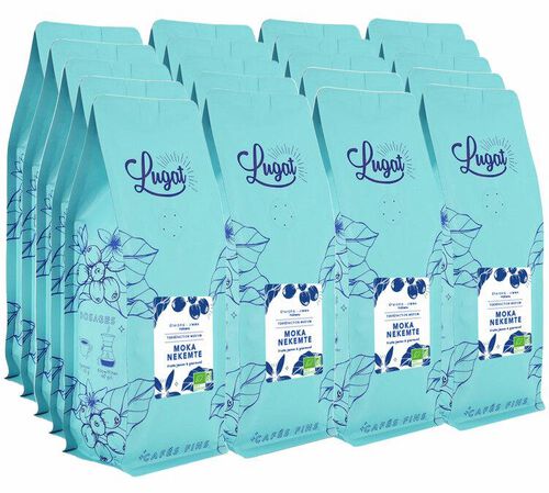 Caf&eacute;s Lugat - Caff&egrave; in grani uso professionale - Moka Nekemte Etiopia 5 kg