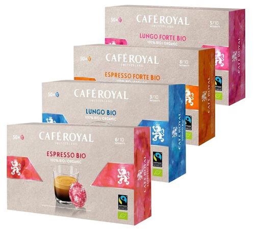 Caf&eacute; Royal Nespresso* Compatible Professional Organic Capsules Selection x 200