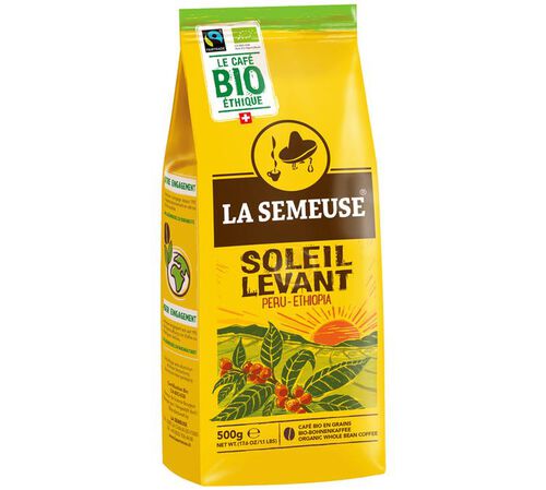 La Semeuse Organic Coffee Beans Soleil Levant - Faitrade - 500g