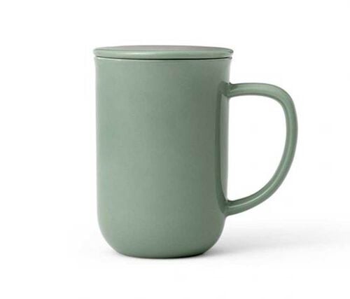 Viva Scandinavia Tea Mug With Stainless Steel Infuser Minima Stone Green - 500ml