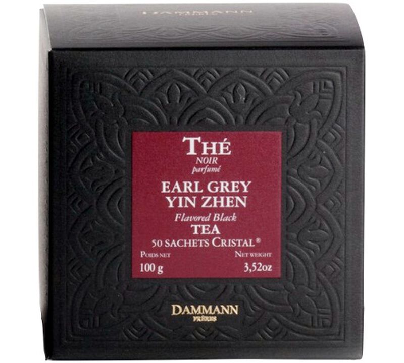 Dammann Fr&egrave;res 'Earl Grey Yin Zhen' tea - 50 Cristal&reg; sachets image number 0