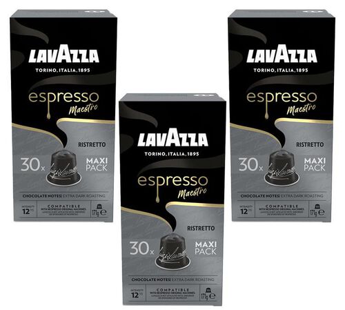 90 Nespresso* Original Compatible Capsules Ristretto for Professionals &ndash; LAVAZZA