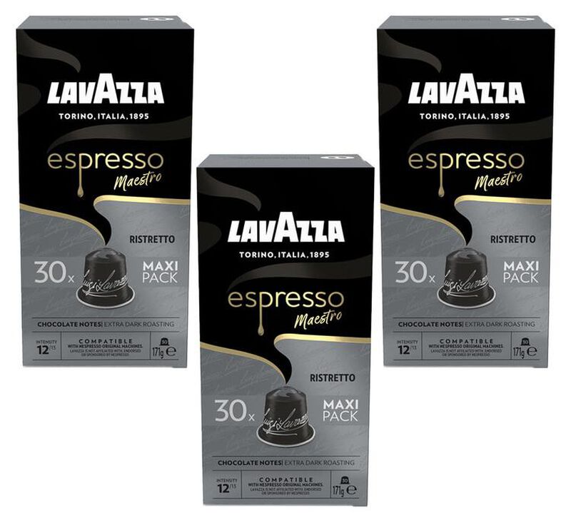 90 Nespresso* Original Compatible Capsules Ristretto for Professionals &ndash; LAVAZZA image number 0