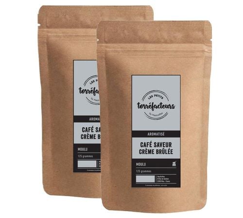 Les Petits Torr&eacute;facteurs Ground Coffee Cr&egrave;me Br&ucirc;l&eacute;e Flavoured Coffee - 250g