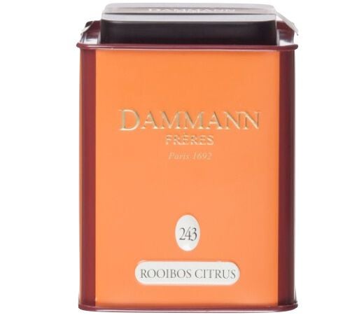 N&deg;243 Rooibos Citrus - 100g loose leaf in metal tin - Dammann Fr&egrave;res