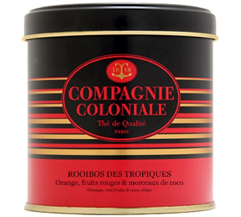 Roo&iuml;bos des Tropiques fruity rooibos - 90g loose leaf in tin - Compagnie Coloniale image number 0