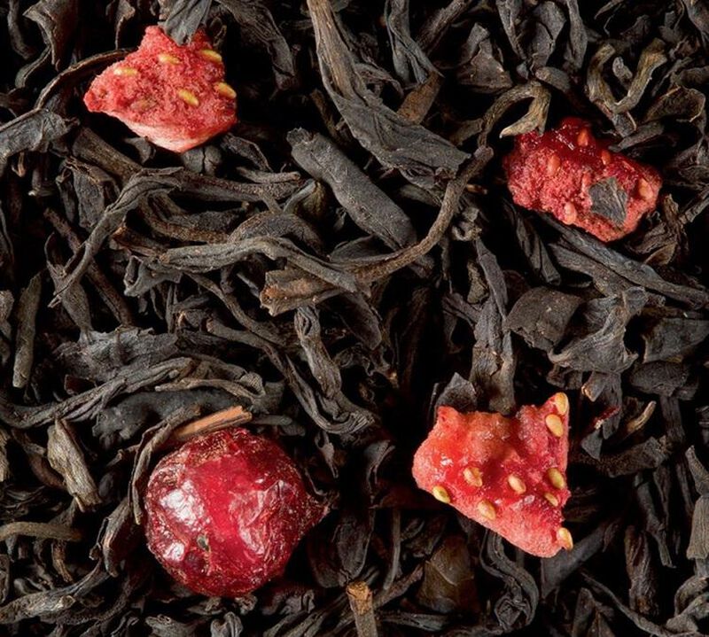 Dammann Fr&egrave;res - T&egrave; nero sfuso Quattro frutti rossi 100 g image number 0
