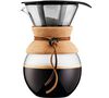 Bodum Pour Over filter coffee maker in cork and leather - 8 cups image number 0