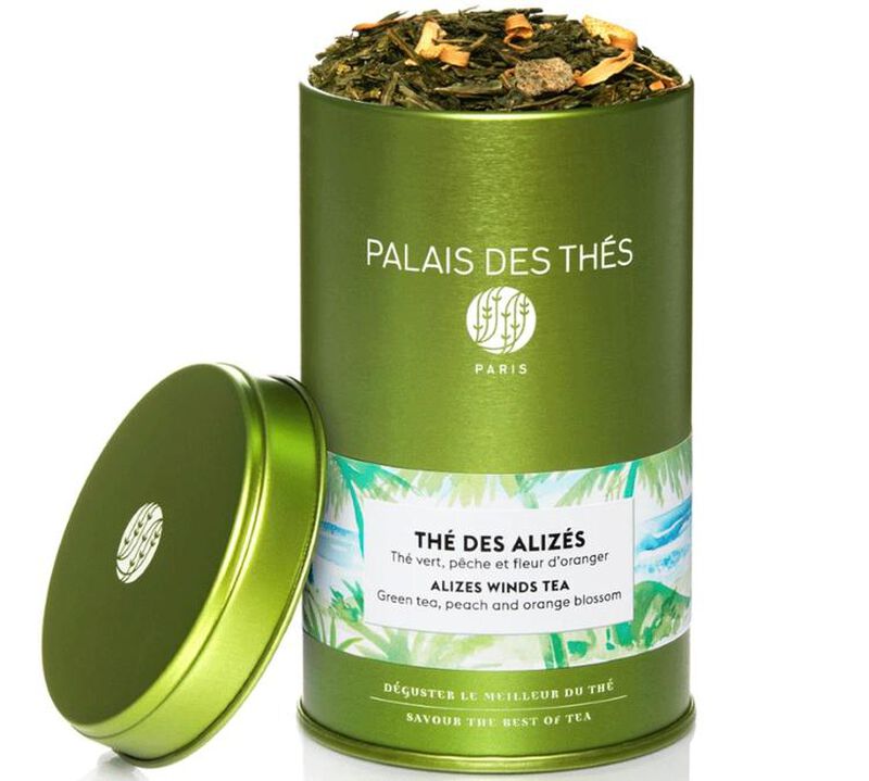 Th&eacute; des Aliz&eacute;s - Flavoured green tea box - 90g loose leaf tea - Palais des Th&eacute;s image number 0