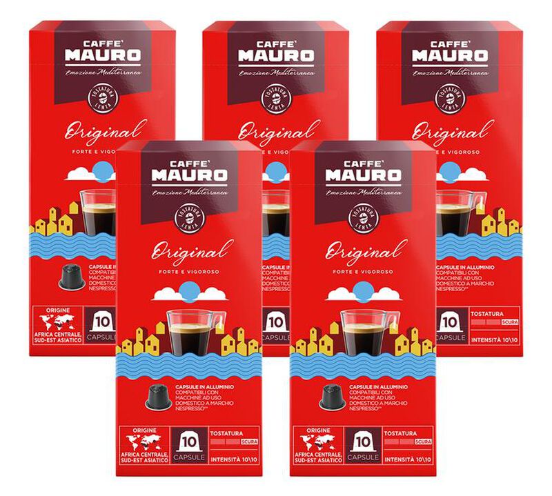 50 Nespresso* Original Compatible Capsules &ndash; CAFFE MAURO image number 0