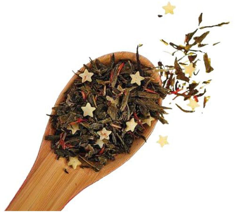 'No&euml;l en vert' flavoured green tea - 100g loose leaf tea - Comptoir Fran&ccedil;ais du Th&eacute; image number 0