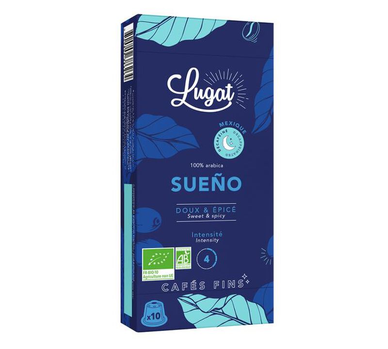 10 capsule compatibili Nespresso* Original Deca bio Sueno Decaf' - Lugat image number 1