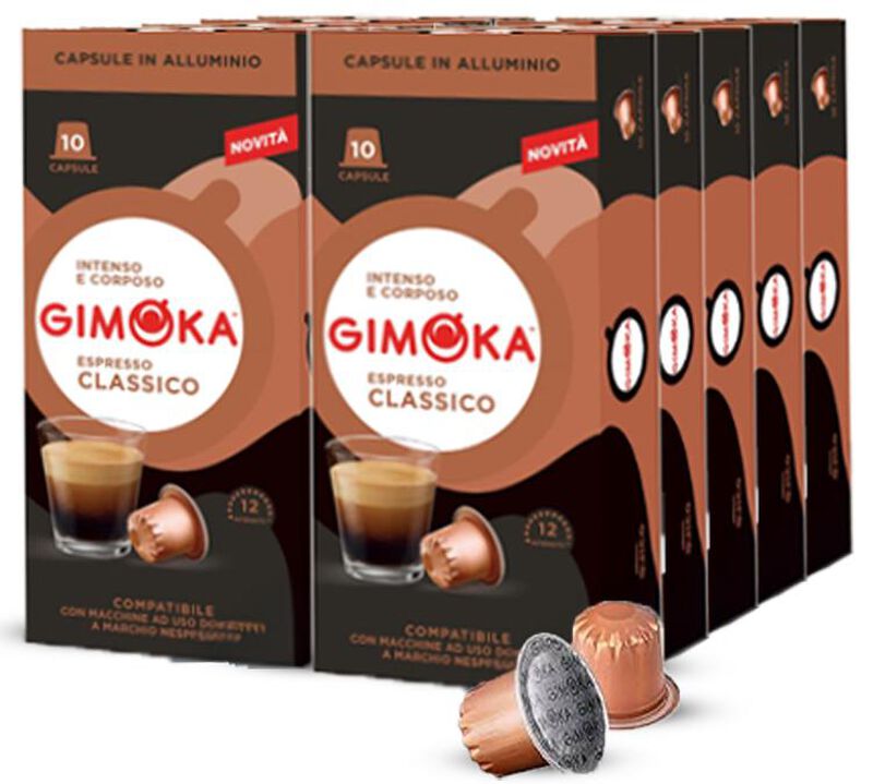 100 capsule compatibili Nespresso* Original Espresso Classico &ndash; Gimoka image number 0
