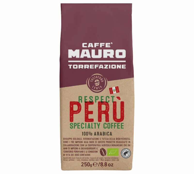 Caff&egrave; Mauro Organic Coffee Beans Respect Per&ugrave; - 250g image number 0