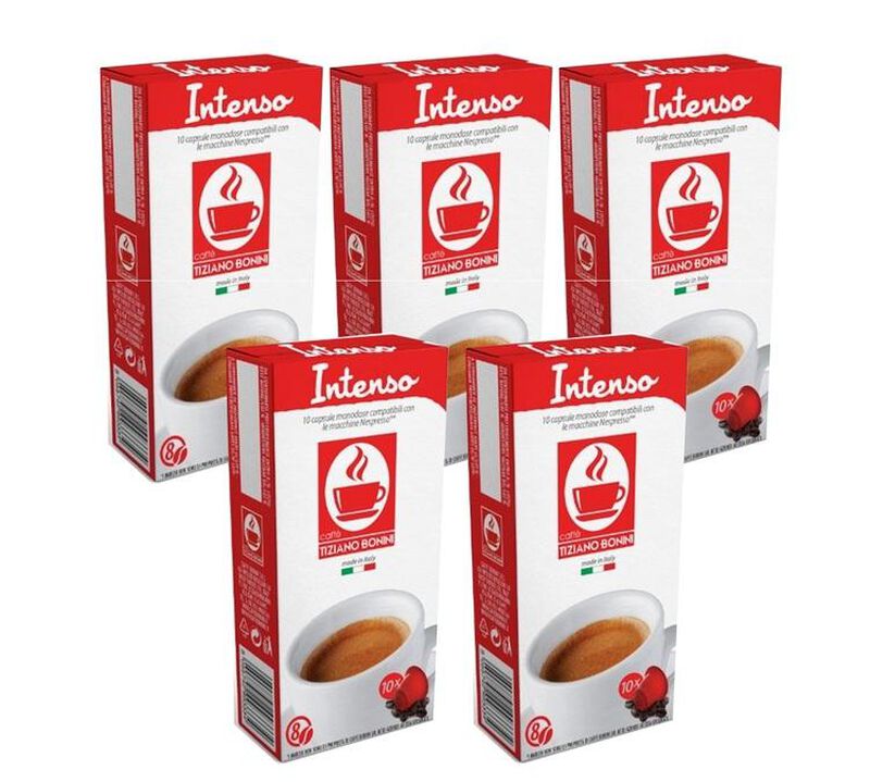 Caff&egrave; Bonini Intenso capsules compatible with Nespresso&reg; x50 image number 0