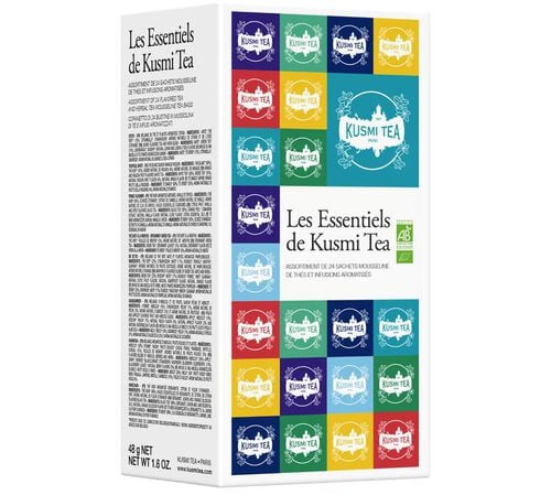 Kusmi Tea Organic Essential Tea Selection Box - 24 Tea Bags