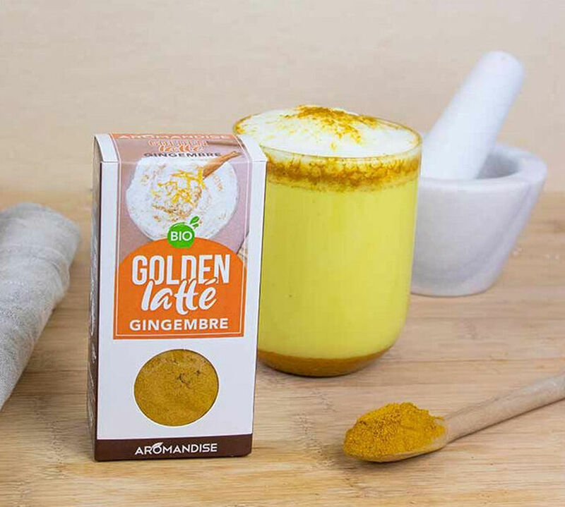 Aromandise Organic Golden Latte Turmeric & Ginger - 60g image number 3