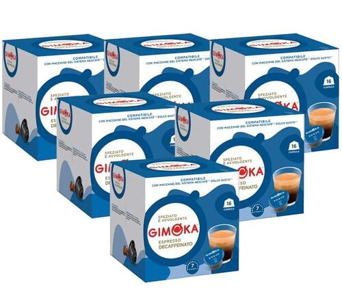 96 Nescafe* Dolce Gusto* Compatible Pods Espresso Decaffeinato &ndash; GIMOKA