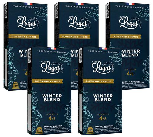 Caf&eacute;s Lugat Winter Blend 2023 Nespresso&reg; Compatible Pods x 50