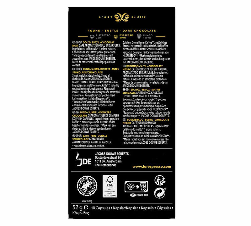 10 capsule compatibili Nespresso* Original Cioccolato &ndash; L'Or Espresso image number 1