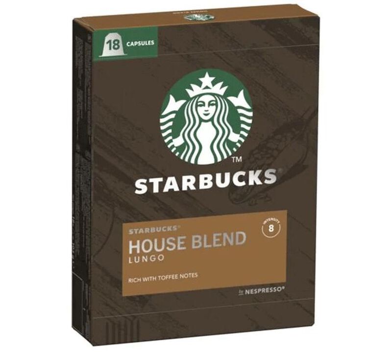 18 Nespresso* Original Compatible Capsules House Blend &ndash; STARBUCKS image number 0