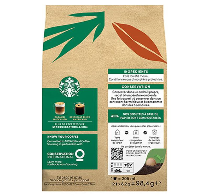 NEO Nescafe&reg; Dolce Gusto&reg; pods Starbucks Breakfast Blend Americano x 12 image number 6