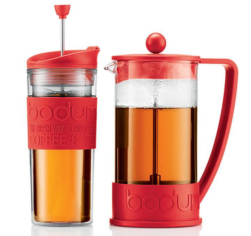 Bodum Brazil 3-cup French Press in Red - 350ml image number 3