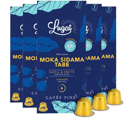 50 capsule compatibili Nespresso* Original Moka Sidama Tabe &ndash; Lugat