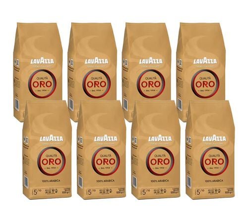 Lavazza Coffee Beans Qualit&agrave; Oro Value Pack - 8 x 1 kg