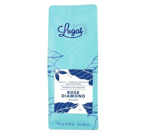 Caf&eacute;s Lugat Ground Coffee Rose Diamond for Moka Pots - 250g