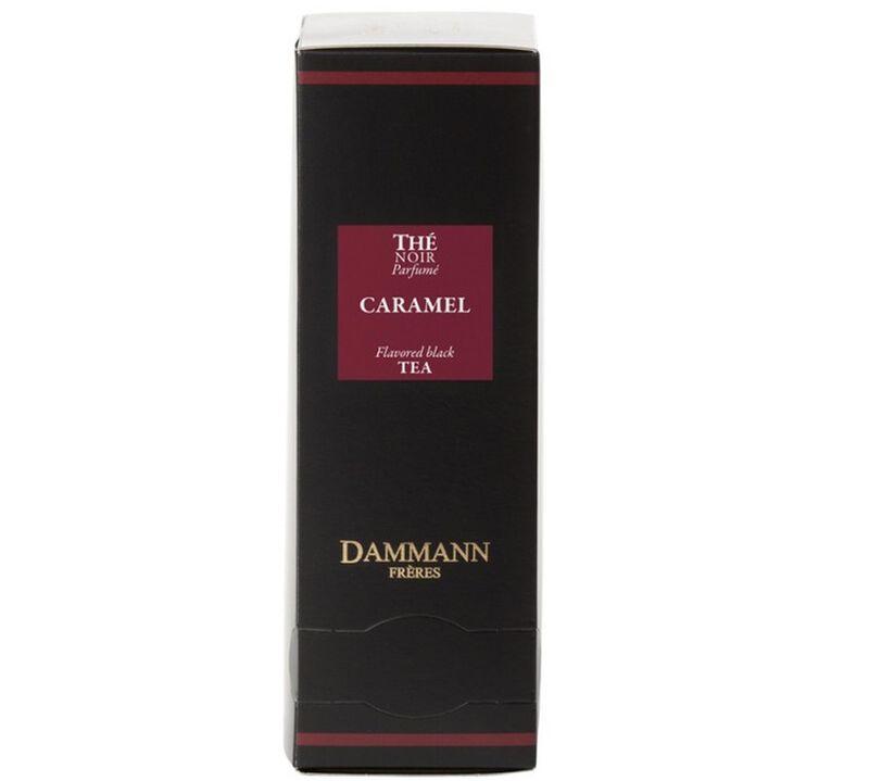 Caramel-flavoured black tea - 24 Cristal&reg; sachets - Dammann Fr&egrave;res image number 0