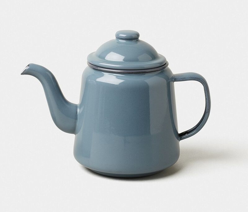 Falcon Enamelwear - Enamel Teapot in Pigeon Grey - 1L image number 1