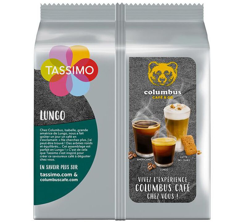 Tassimo pods Colombus Lungo - 5 x 14 T-Discs image number 1
