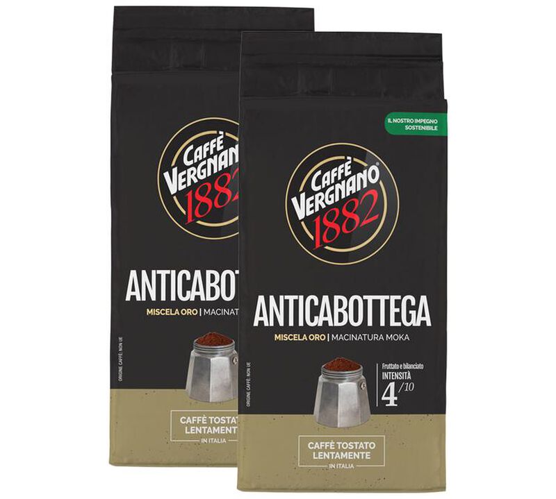Caff&egrave; Vergnano Ground Coffee Antica Bottega - 2 x 250g image number 0