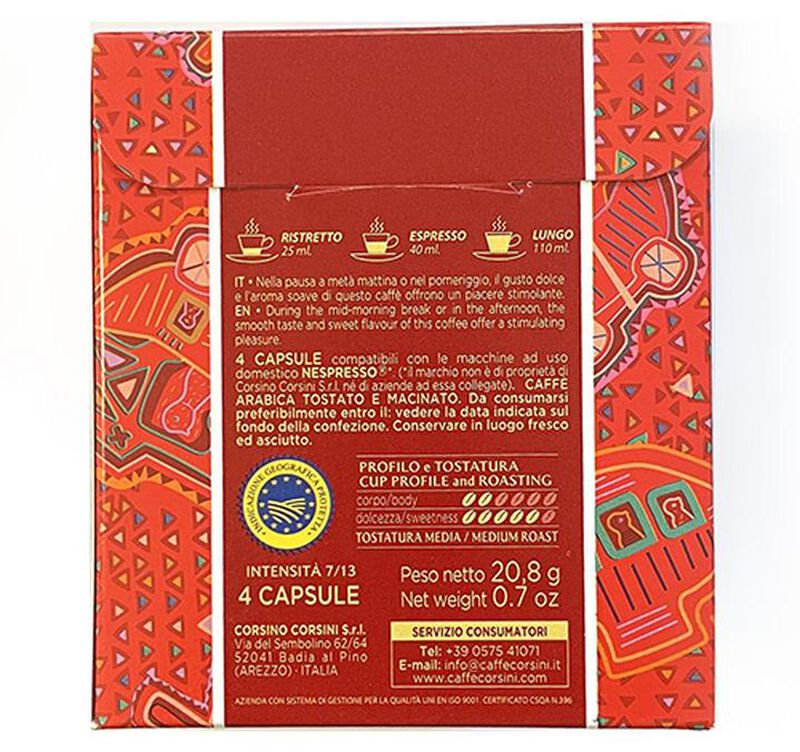4 capsule compatibili Nespresso* Original Palla di Natale Colombia &ndash; Caff&egrave; Corsini image number 3