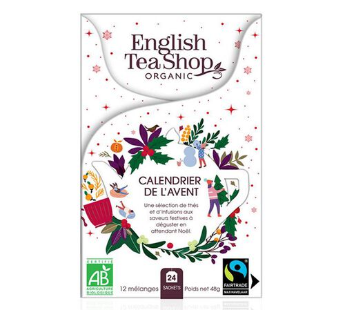 English Tea Shop Organic Tea Advent Calendar 2025 (Mini White)